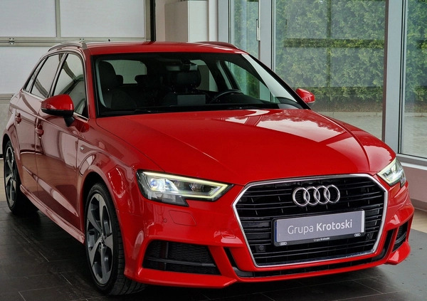 Audi A3 cena 104900 przebieg: 55117, rok produkcji 2018 z Łódź małe 781